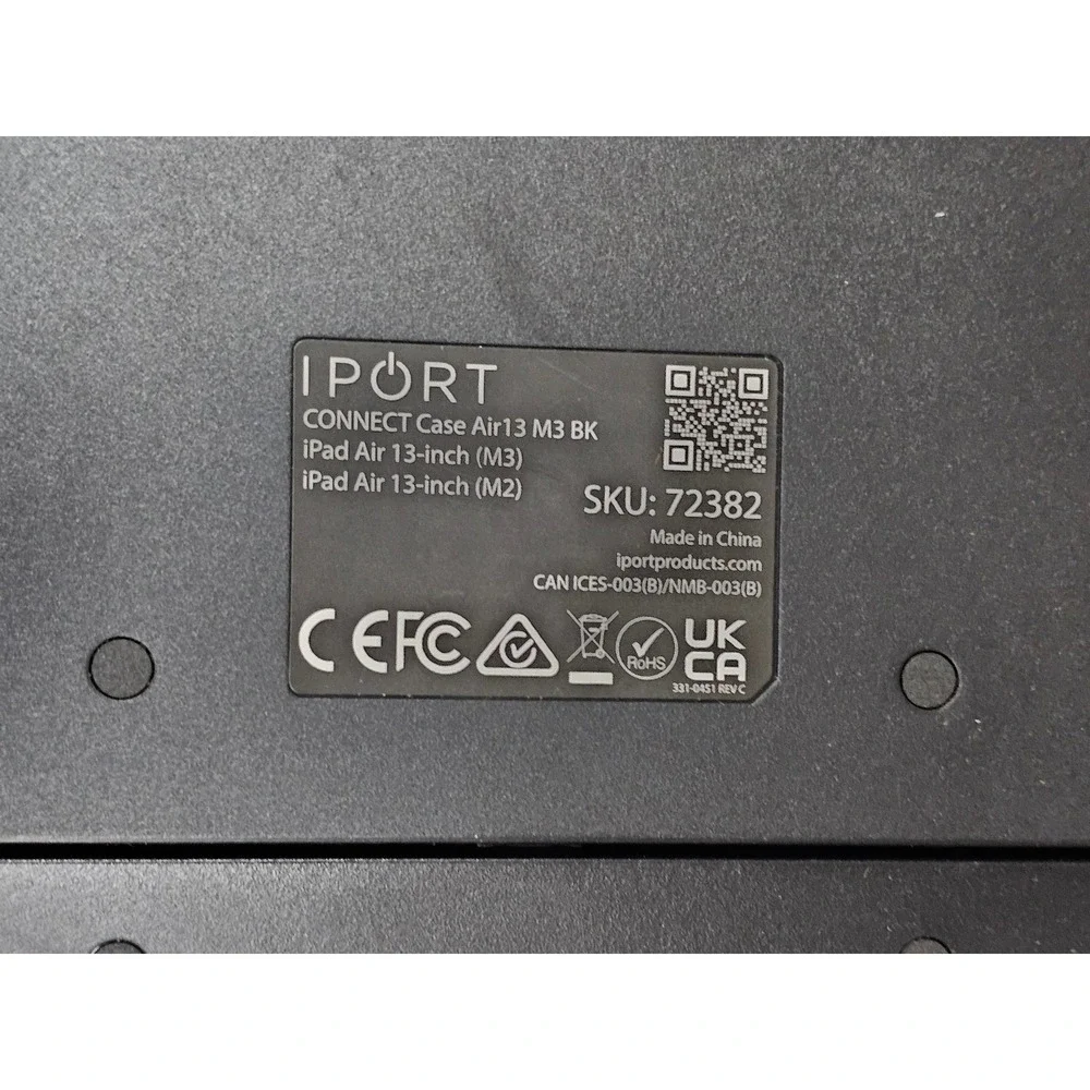 IPORT Connect Case iPad Air 13 M3 M2‎ Black Wedgemount 72382 72385 Mount Stand